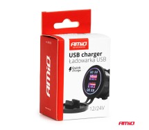 Laadija 2Xusb sinine valgustus quick 3.0