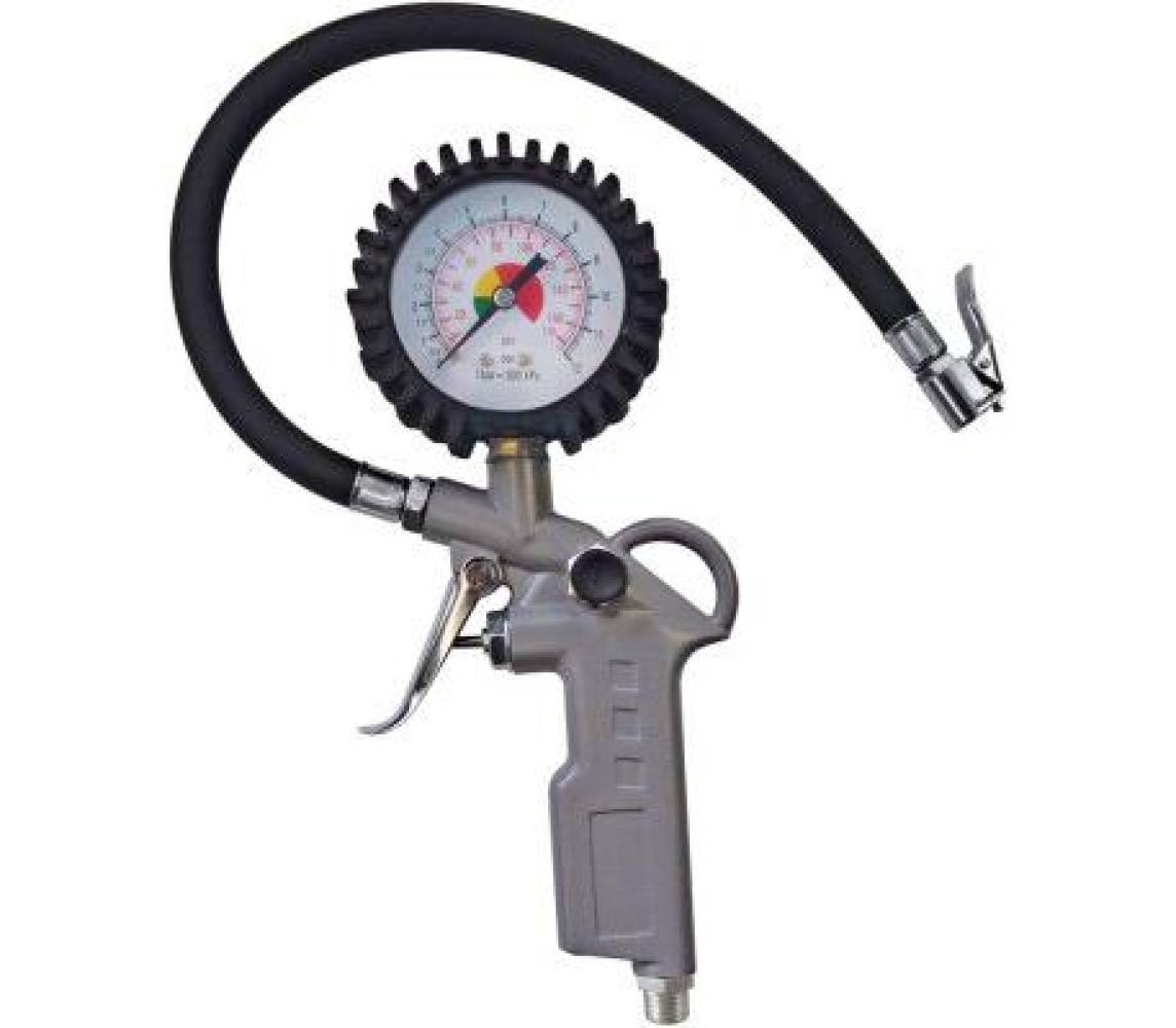 Rehvipumpamispüstol manomeetriga 150PSI