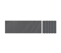 Iluvõre romb 6x12mm/100x33cm must