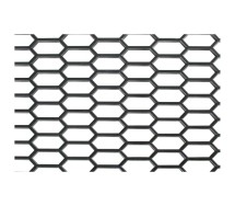 Iluvõre kuusnurkne, 120x40 cm, must