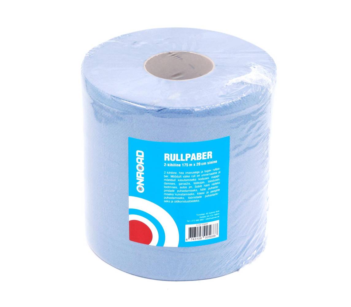 Rullpaber 2-kih. 175mx20cm sinine Onroad