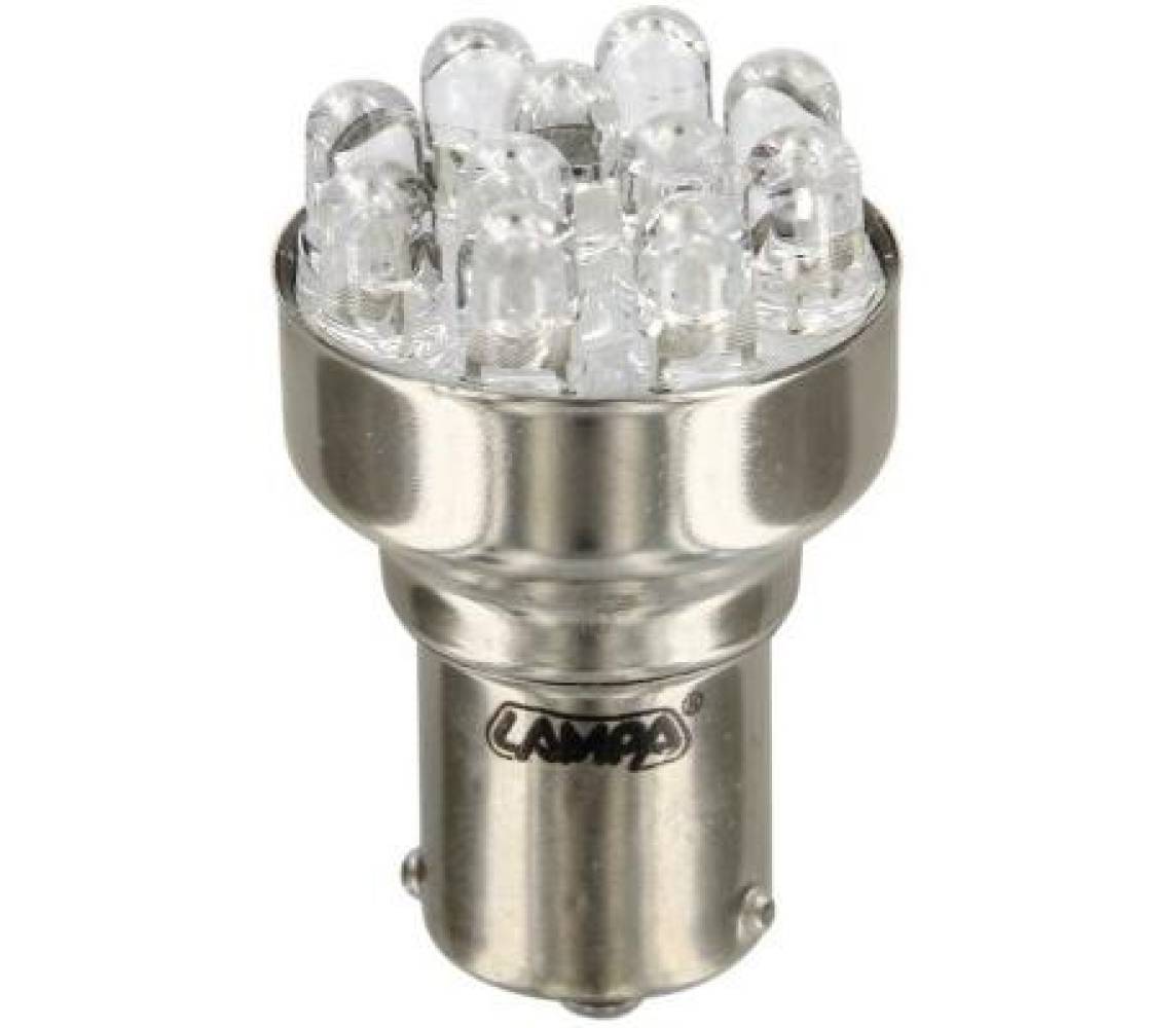 Led pirn 11 ledi, PY21W,BAU15s, 12V