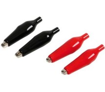 Мини‑зажимы для аккумулятора (крокодилы), 45 мм, 4 шт.
