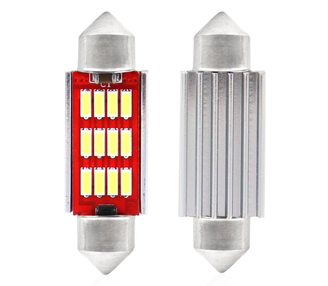 LED Canbus 12SMD C5W 36mm pulk 12/24V