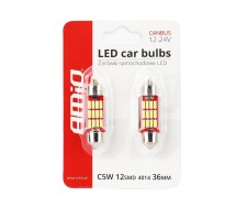 LED Canbus 12SMD C5W 36mm pulk 12/24V