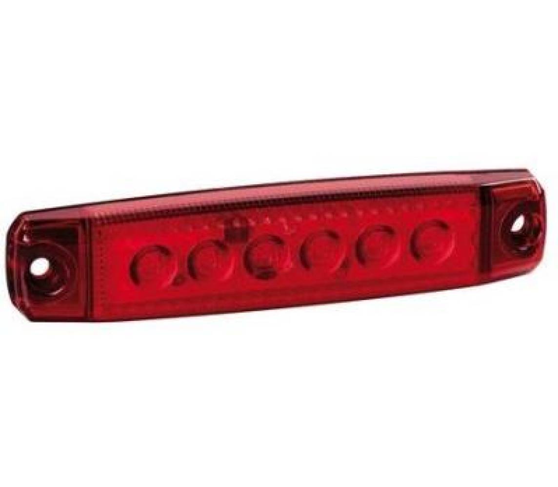 Led tuli 6 ledi,12/24V,punane,96*20*9mm
