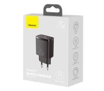 Настенное зарядное устройство Baseus USB/USB-C 20 Вт