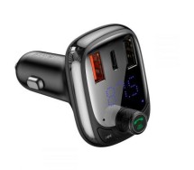 FM-передатчик Baseus 2 порта USB + USB-C 12/24 В