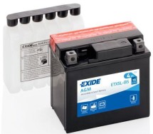 12V 4Ah YTX5L-BS AGM 113x70x105-+ Exide