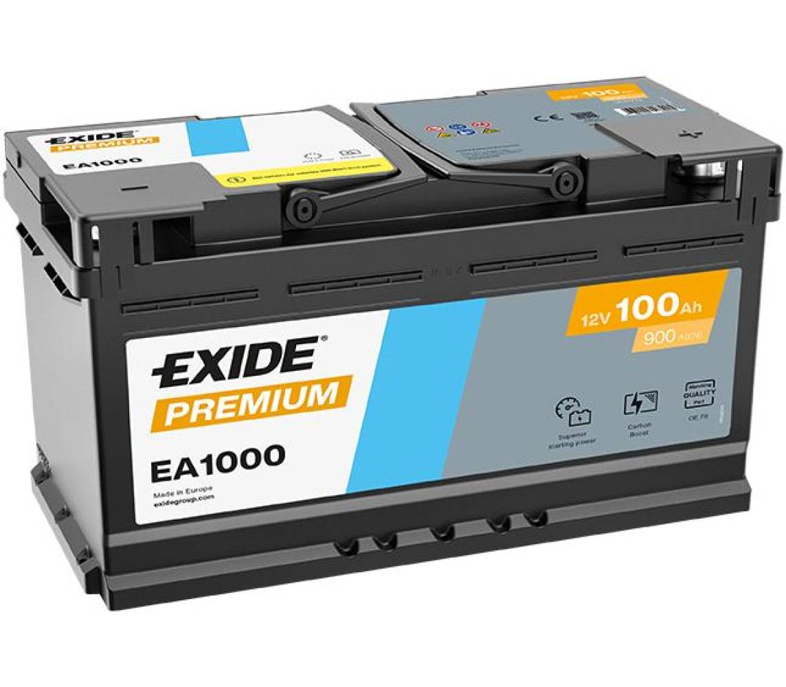 Exide Premium 100Ah900A353x175x190-+