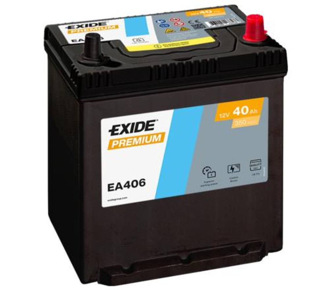 Exide Premium 40Ah360A 187x127x220-+