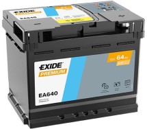Exide Premium 64Ah640A 242x175x190-+