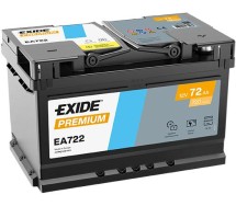 Exide Premium 72Ah720A 278x175x175-+