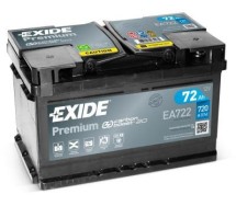 Exide Premium 72Ah720A 278x175x175-+
