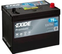Exide Premium 75Ah630A 260x170x222-+