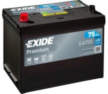 Exide Premium 75Ah630A 260x170x222+-