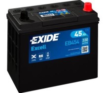 Exide Excell 45Ah 330A 237x127x227-+