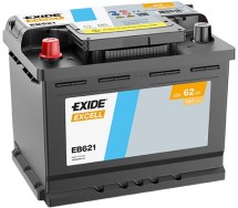 Exide Excell 62Ah 540A 242x175x190+-