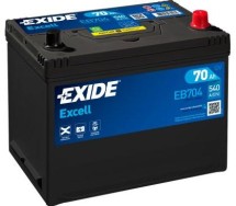 Exide Excell 70Ah 540A 266x172x223-+