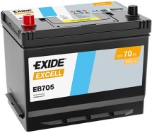 Exide Excell 70Ah 540A 266x172x223+-