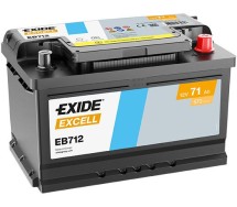 Exide Excell 71Ah 670A 278x175x175-+