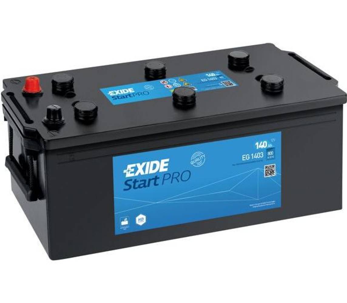 Exide StartPRO 140Ah800A 513x189x223+-