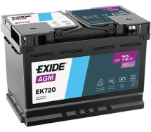 Аккумулятор Exide AGM 72Ah 760A 278x175x190 -+
