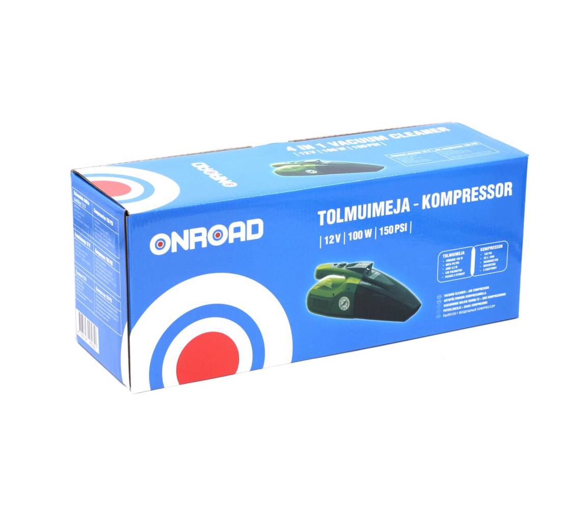 Tolmuimeja/kompressor 12V 150PSI 25L/min