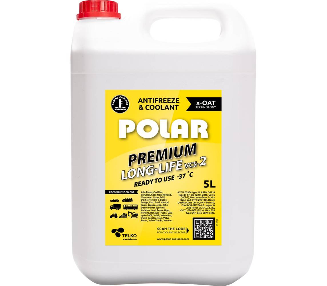 Jah vedelik 5L VCS-2 -37C kollane Polar
