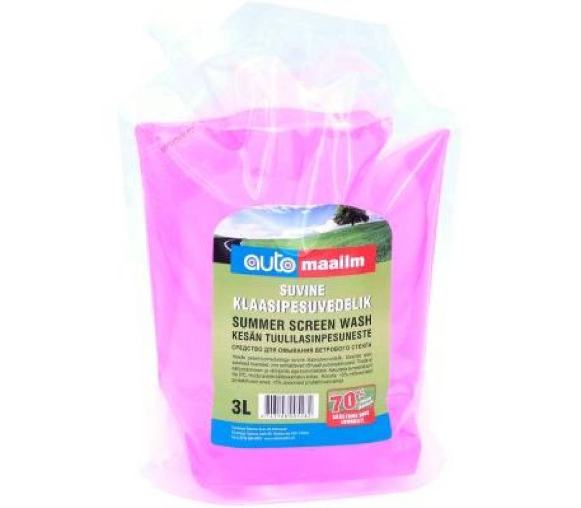 Klaasipesu suvine plastkotis 3L