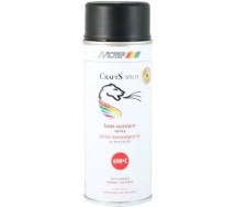 Краска-спрей CRAFTS, жаростойкая чёрная, до 690 °C, 400 мл
