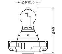 12V PS24W 24W PG20-3