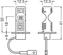 H3 LEDriving HL EASY 12V 6500K 2tk
