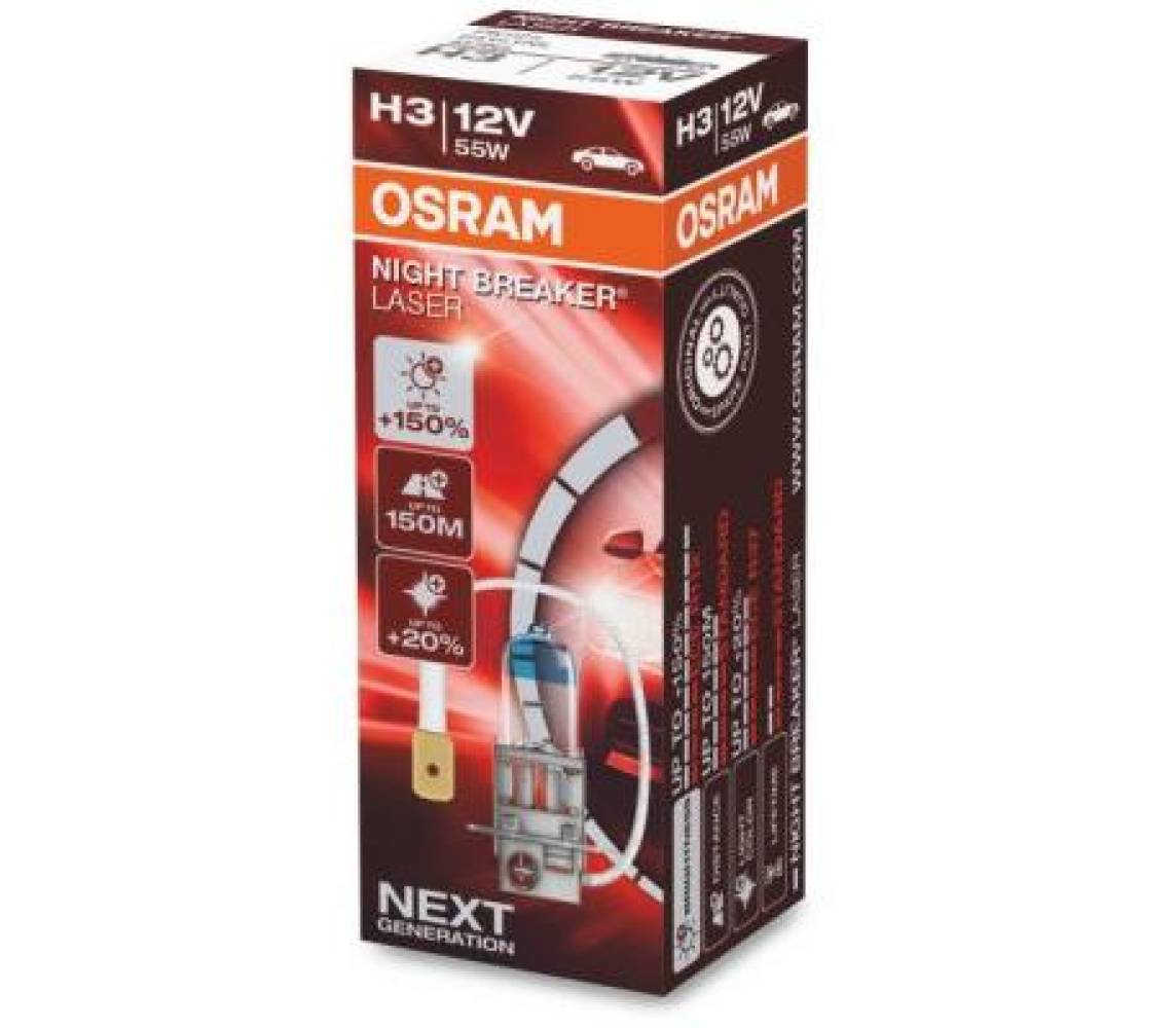 H3 12V 55W Night Breaker Laser +150%