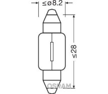 12V 3W SV7-8 l=28mm