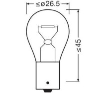 12V PY21W 21W BAU15S kollane