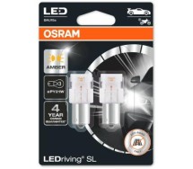 12V LED PY21W Amber 1,3W BAU15S 2tk