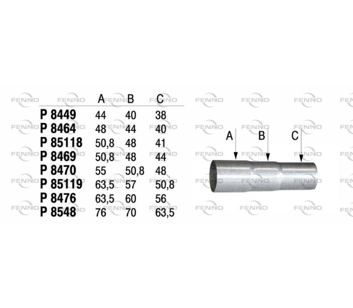 Üleminekumuhv 40-44-48mm