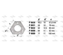 Flants 63mm 3-auku