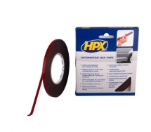 2-poolne akrüülteip must 9mmx10m