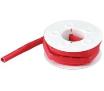 Termokahanev rüü 6,4mm 3m rull-punane