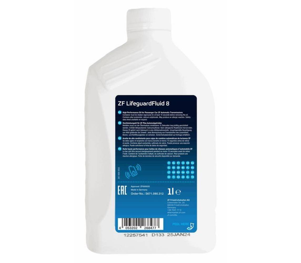 1L ZF LifeGuardFluid 8 AK õli 550030472