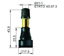 Tl-ventiil tr600xhp. kaubikutele. 6.9bar. l=32.2/43.8mm. ava 11.3mm