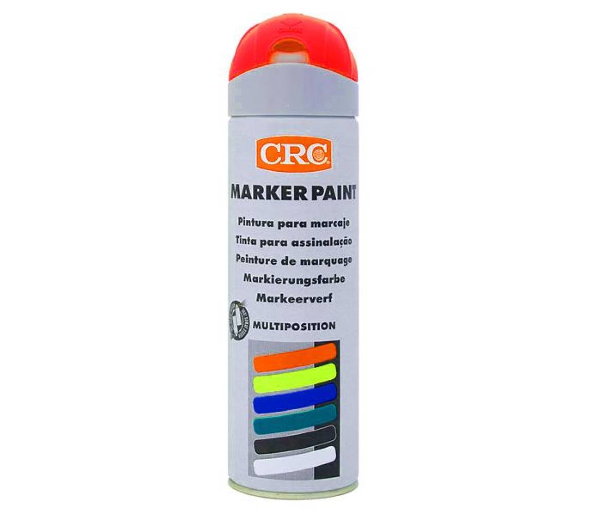 CRC marker paint fluo märkevärv punane 500ml/ae
