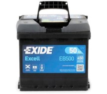 Exide Excell 50Ah 450A 207x175x190-+
