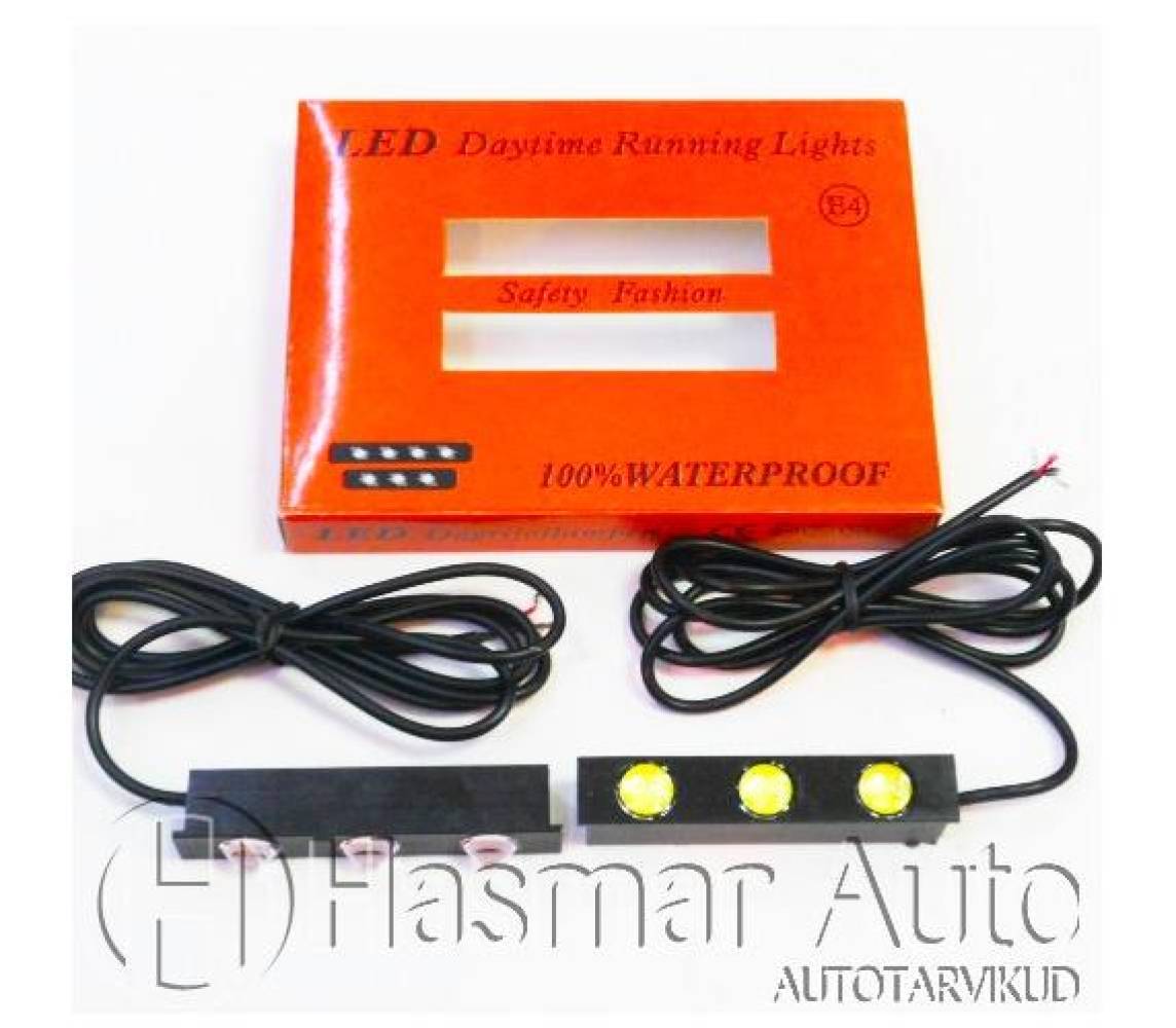 LED päevatuled 1W 3power led  2tk