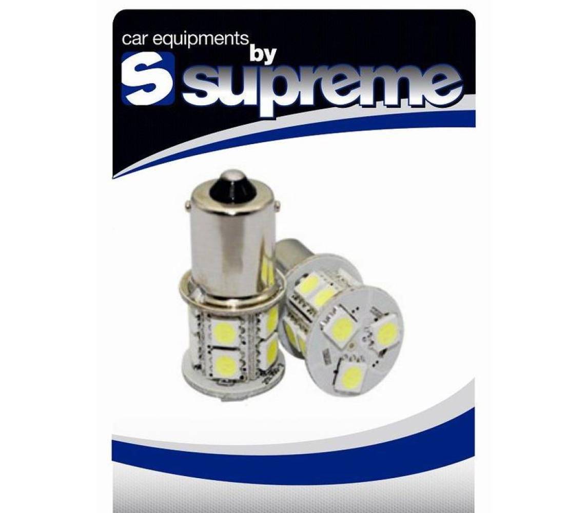 24V SP led BAU15s 13xSMD 5050 lediga, oranž 2tk
