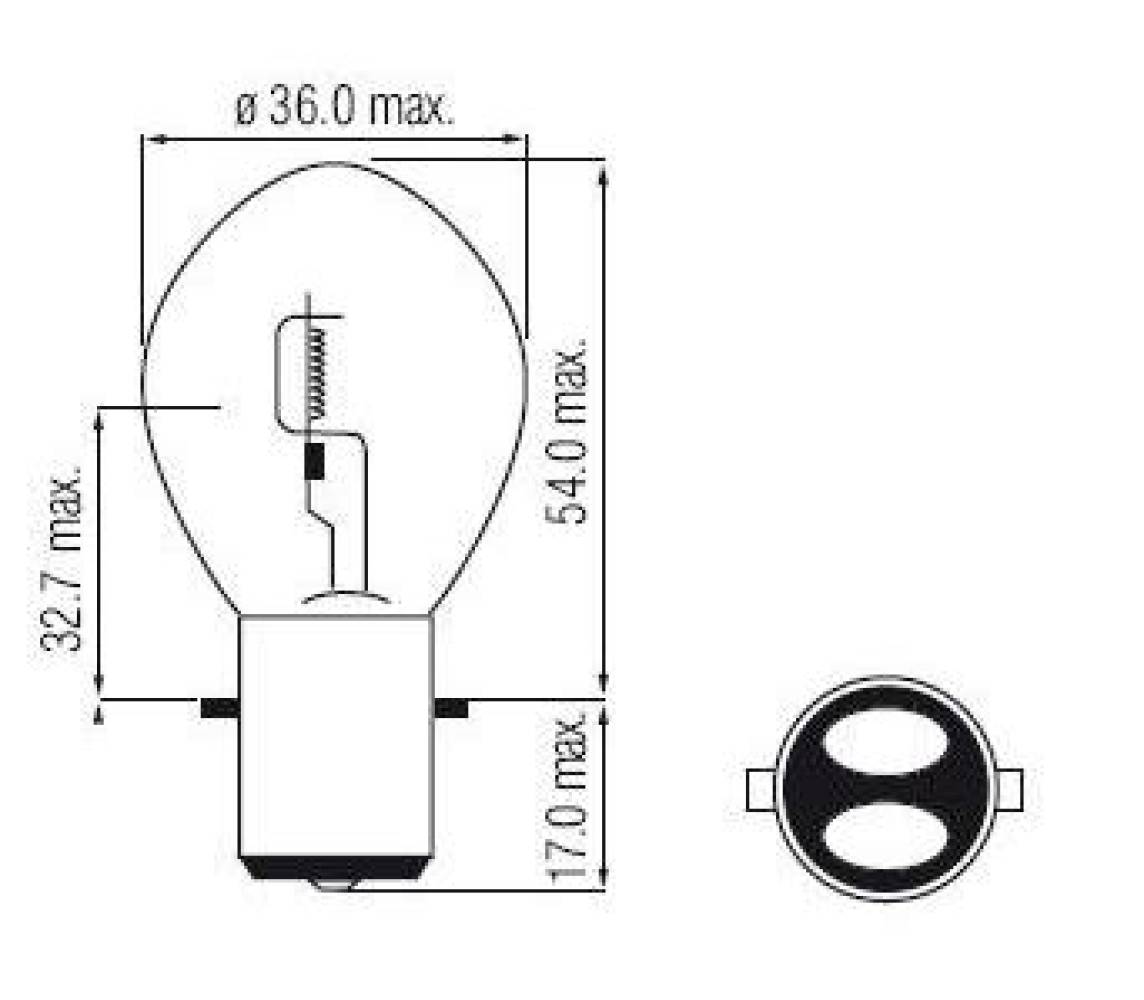 12V 35/35W BA20d
