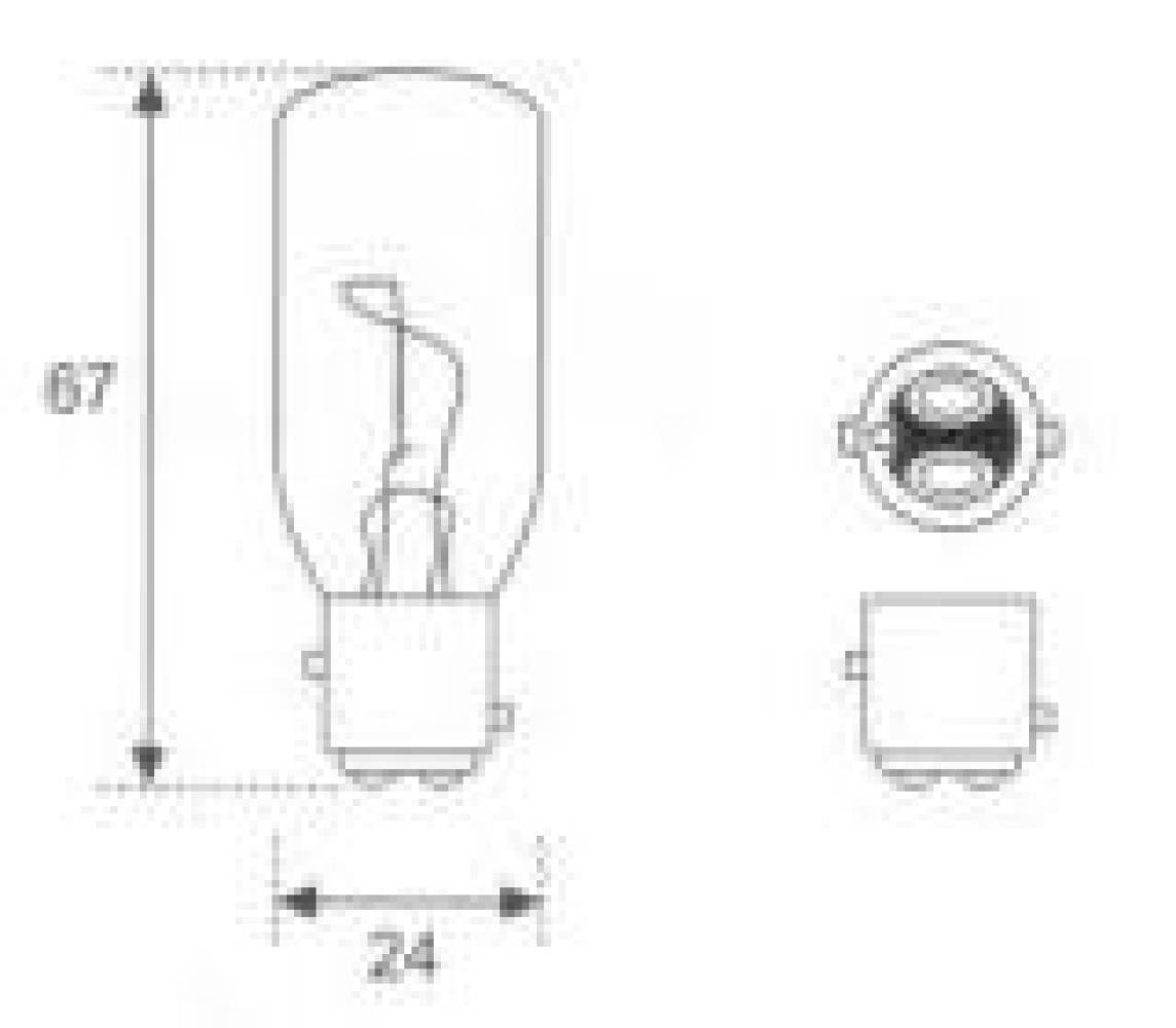 24V/26V 25W BAY15d NAVIGAT