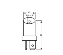24V 1W VALGE BA9d